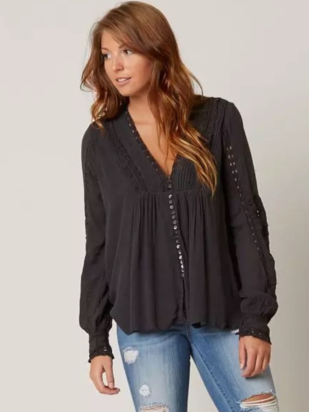 Free People Meet me Halfway Blouse
